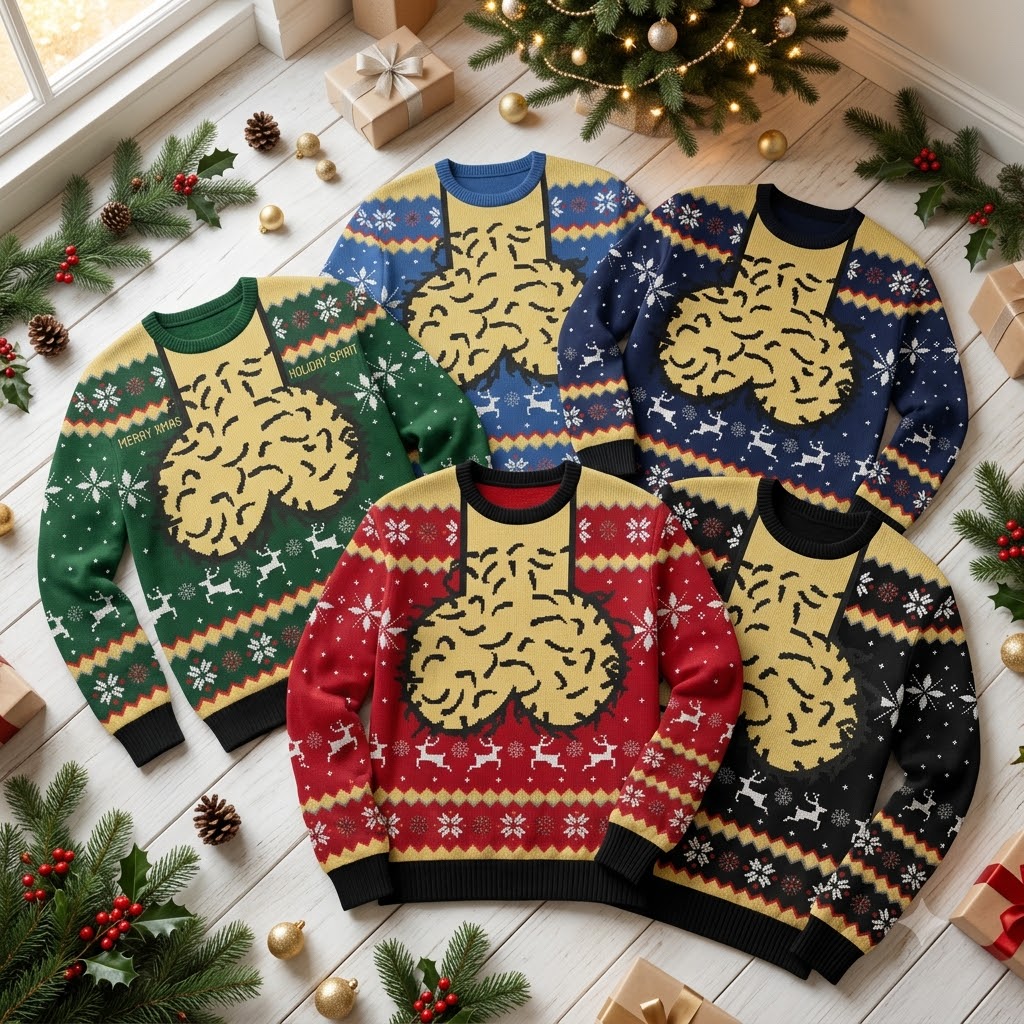 Dicky Meme Ugly Funny Christmas Holiday Ugly Sweater For Men
