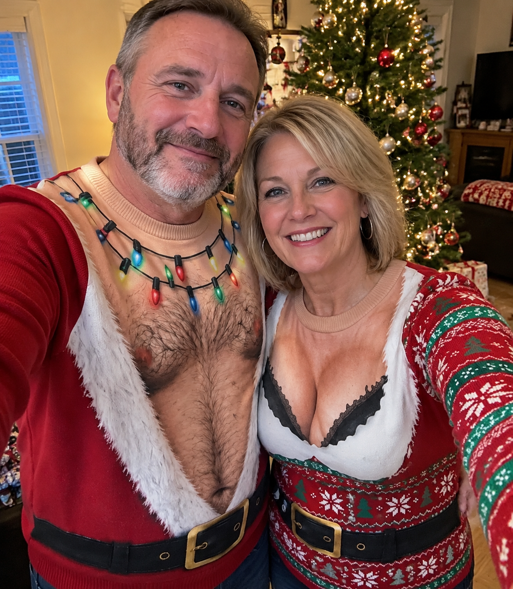 Christmas Funny Couple Ugly Sweater